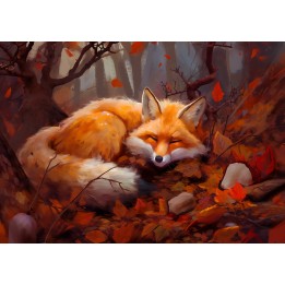 Carte A5 — Renard Automnal