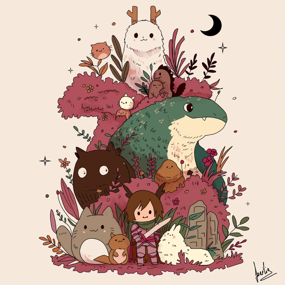Illustration de la carte carrée Canvasfrog — Fanélia